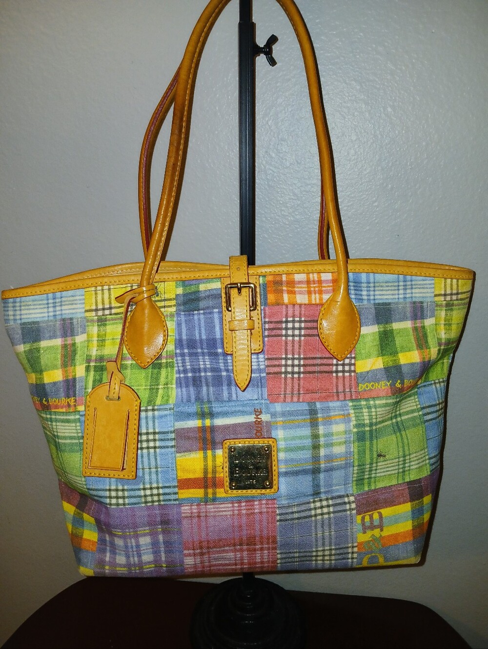 Dooney & Bourke Madras Plaid "Picnic with Ants"